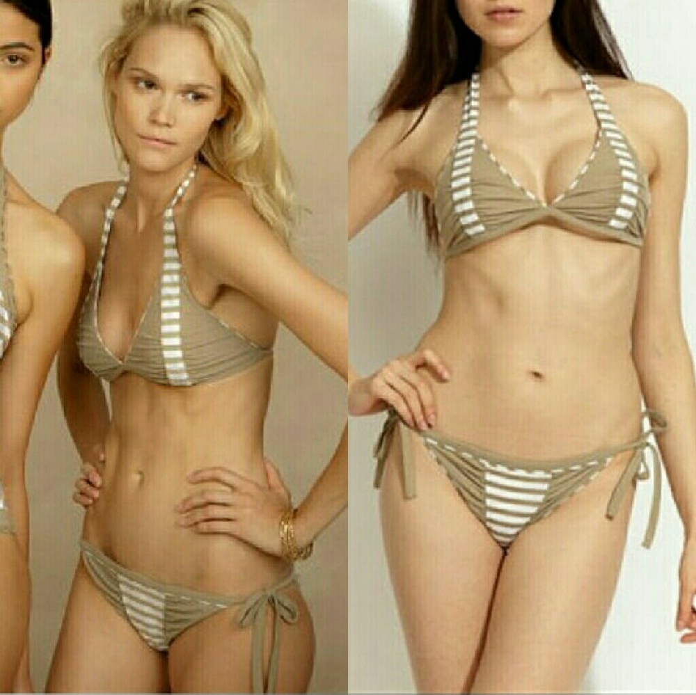 New marysia swim adi seaweed bikini top S swimwear